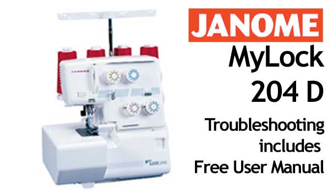 Troubleshooting Janome ML 204D